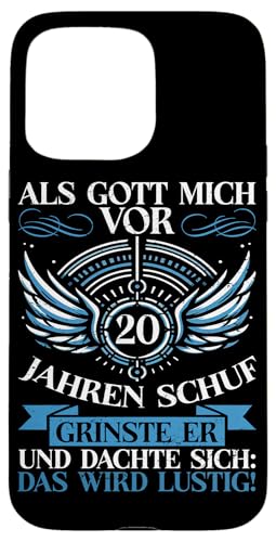 Als Gott mich vor 20 Jahren schuf 20. Geburtstagsfeier Hülle für iPhone 15 Pro Max Als Gott mich vor 20 Jahren schuf 20. Geburtstagsfeier Hülle für iPhone 15 Pro Max von Feier Party 20. Geburtstag Feiern Männer