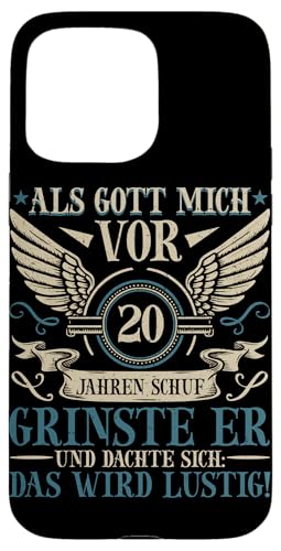 Als Gott mich vor 20 Jahren schuf 20. Geburtstagsfeier Hülle für iPhone 15 Pro Max Als Gott mich vor 20 Jahren schuf 20. Geburtstagsfeier Hülle für iPhone 15 Pro Max von Feier Party 20. Geburtstag Feiern Männer