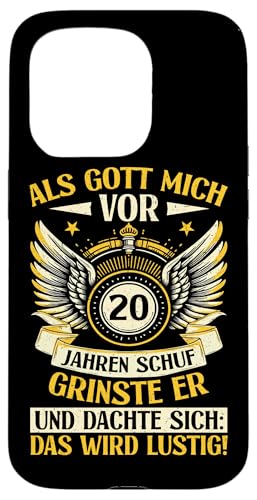 Als Gott mich vor 20 Jahren schuf 20. Geburtstagsfeier Hülle für iPhone 15 Pro Als Gott mich vor 20 Jahren schuf 20. Geburtstagsfeier Hülle für iPhone 15 Pro von Feier Party 20. Geburtstag Feiern Männer