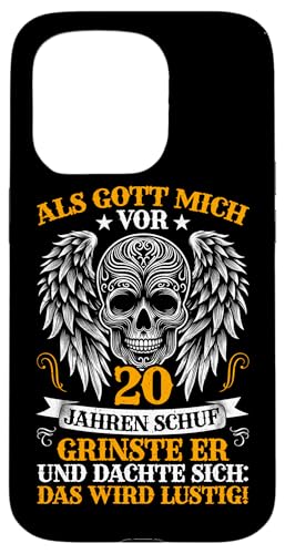 Als Gott mich vor 20 Jahren schuf 20. Geburtstagsfeier Hülle für iPhone 15 Pro Als Gott mich vor 20 Jahren schuf 20. Geburtstagsfeier Hülle für iPhone 15 Pro von Feier Party 20. Geburtstag Feiern Männer