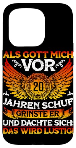 Als Gott mich vor 20 Jahren schuf 20. Geburtstagsfeier Hülle für iPhone 15 Pro Als Gott mich vor 20 Jahren schuf 20. Geburtstagsfeier Hülle für iPhone 15 Pro von Feier Party 20. Geburtstag Feiern Männer