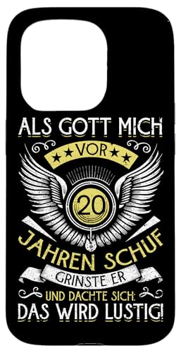 Als Gott mich vor 20 Jahren schuf 20. Geburtstagsfeier Hülle für iPhone 15 Pro Als Gott mich vor 20 Jahren schuf 20. Geburtstagsfeier Hülle für iPhone 15 Pro von Feier Party 20. Geburtstag Feiern Männer