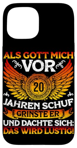 Als Gott mich vor 20 Jahren schuf 20. Geburtstagsfeier Hülle für iPhone 15 Als Gott mich vor 20 Jahren schuf 20. Geburtstagsfeier Hülle für iPhone 15 von Feier Party 20. Geburtstag Feiern Männer