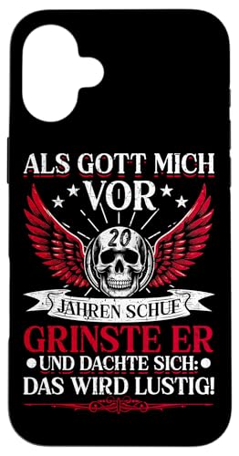 Als Gott mich vor 20 Jahren schuf 20. Geburtstagsfeier Hülle für iPhone 16 Plus Als Gott mich vor 20 Jahren schuf 20. Geburtstagsfeier Hülle für iPhone 16 Plus von Feier Party 20. Geburtstag Feiern Männer