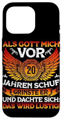 Als Gott mich vor 20 Jahren schuf 20. Geburtstagsfeier Hülle für iPhone 16 Pro Als Gott mich vor 20 Jahren schuf 20. Geburtstagsfeier Hülle für iPhone 16 Pro von Feier Party 20. Geburtstag Feiern Männer