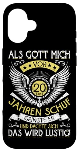 Als Gott mich vor 20 Jahren schuf 20. Geburtstagsfeier Hülle für iPhone 16 Als Gott mich vor 20 Jahren schuf 20. Geburtstagsfeier Hülle für iPhone 16 von Feier Party 20. Geburtstag Feiern Männer
