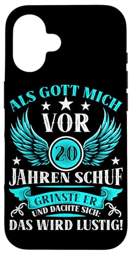 Als Gott mich vor 20 Jahren schuf 20. Geburtstagsfeier Hülle für iPhone 16 Als Gott mich vor 20 Jahren schuf 20. Geburtstagsfeier Hülle für iPhone 16 von Feier Party 20. Geburtstag Feiern Männer