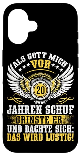 Als Gott mich vor 20 Jahren schuf 20. Geburtstagsfeier Hülle für iPhone 16 Als Gott mich vor 20 Jahren schuf 20. Geburtstagsfeier Hülle für iPhone 16 von Feier Party 20. Geburtstag Feiern Männer