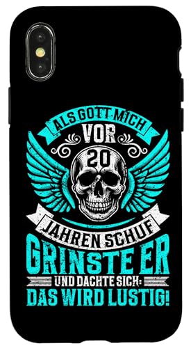 Als Gott mich vor 20 Jahren schuf 20. Geburtstagsfeier Hülle für iPhone X/XS von Feier Party 20. Geburtstag Feiern Männer