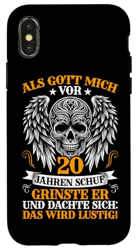 Als Gott mich vor 20 Jahren schuf 20. Geburtstagsfeier Hülle für iPhone X/XS Als Gott mich vor 20 Jahren schuf 20. Geburtstagsfeier Hülle für iPhone X/XS von Feier Party 20. Geburtstag Feiern Männer