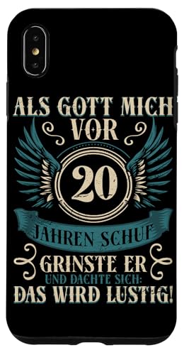 Als Gott mich vor 20 Jahren schuf 20. Geburtstagsfeier Hülle für iPhone XS Max Als Gott mich vor 20 Jahren schuf 20. Geburtstagsfeier Hülle für iPhone XS Max von Feier Party 20. Geburtstag Feiern Männer