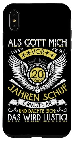 Als Gott mich vor 20 Jahren schuf 20. Geburtstagsfeier Hülle für iPhone XS Max Als Gott mich vor 20 Jahren schuf 20. Geburtstagsfeier Hülle für iPhone XS Max von Feier Party 20. Geburtstag Feiern Männer
