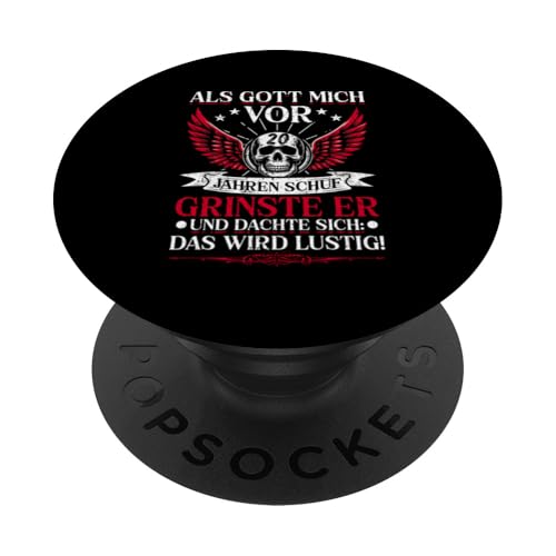 Als Gott mich vor 20 Jahren schuf 20. Geburtstagsfeier PopSockets Klebender PopGrip Als Gott mich vor 20 Jahren schuf 20. Geburtstagsfeier PopSockets Klebender PopGrip von Feier Party 20. Geburtstag Feiern Männer