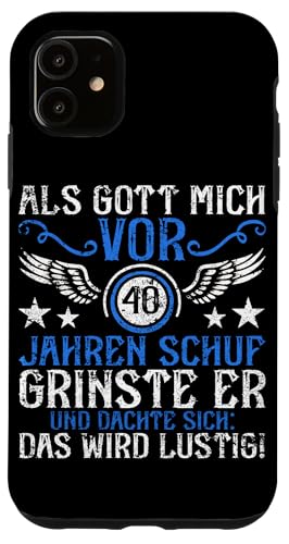 Als Gott mich vor 40 Jahren schuf 40. Geburtstagsfeier Hülle für iPhone 11 Als Gott mich vor 40 Jahren schuf 40. Geburtstagsfeier Hülle für iPhone 11 von Feier Party 40. Geburtstag Feiern Männer