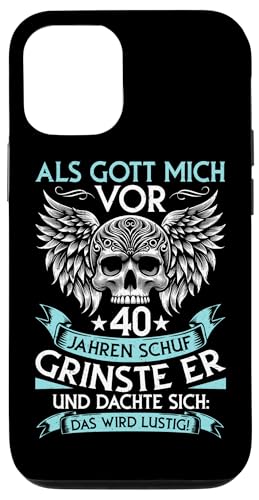 Als Gott mich vor 40 Jahren schuf 40. Geburtstagsfeier Hülle für iPhone 12/12 Pro Als Gott mich vor 40 Jahren schuf 40. Geburtstagsfeier Hülle für iPhone 12/12 Pro von Feier Party 40. Geburtstag Feiern Männer