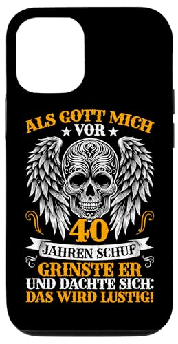 Als Gott mich vor 40 Jahren schuf 40. Geburtstagsfeier Hülle für iPhone 12/12 Pro Als Gott mich vor 40 Jahren schuf 40. Geburtstagsfeier Hülle für iPhone 12/12 Pro von Feier Party 40. Geburtstag Feiern Männer