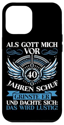 Als Gott mich vor 40 Jahren schuf 40. Geburtstagsfeier Hülle für iPhone 12 Pro Max Als Gott mich vor 40 Jahren schuf 40. Geburtstagsfeier Hülle für iPhone 12 Pro Max von Feier Party 40. Geburtstag Feiern Männer