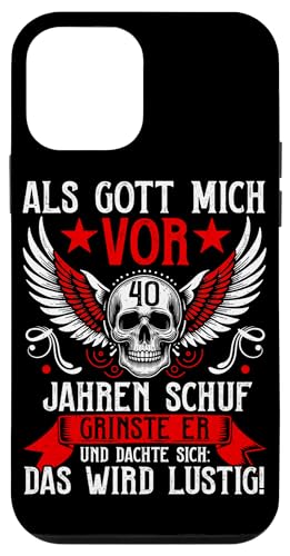 Als Gott mich vor 40 Jahren schuf 40. Geburtstagsfeier Hülle für iPhone 12 mini Als Gott mich vor 40 Jahren schuf 40. Geburtstagsfeier Hülle für iPhone 12 mini von Feier Party 40. Geburtstag Feiern Männer
