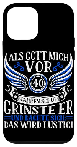 Als Gott mich vor 40 Jahren schuf 40. Geburtstagsfeier Hülle für iPhone 12 mini Als Gott mich vor 40 Jahren schuf 40. Geburtstagsfeier Hülle für iPhone 12 mini von Feier Party 40. Geburtstag Feiern Männer