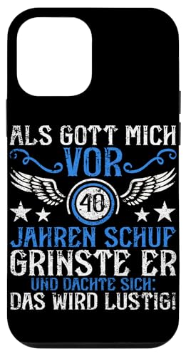 Als Gott mich vor 40 Jahren schuf 40. Geburtstagsfeier Hülle für iPhone 12 mini Als Gott mich vor 40 Jahren schuf 40. Geburtstagsfeier Hülle für iPhone 12 mini von Feier Party 40. Geburtstag Feiern Männer