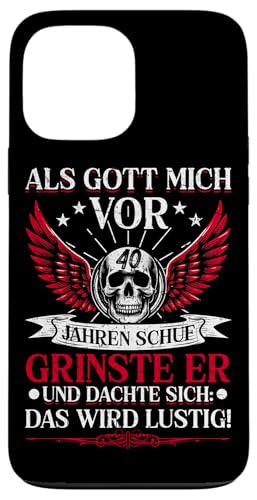 Als Gott mich vor 40 Jahren schuf 40. Geburtstagsfeier Hülle für iPhone 13 Pro Max Als Gott mich vor 40 Jahren schuf 40. Geburtstagsfeier Hülle für iPhone 13 Pro Max von Feier Party 40. Geburtstag Feiern Männer
