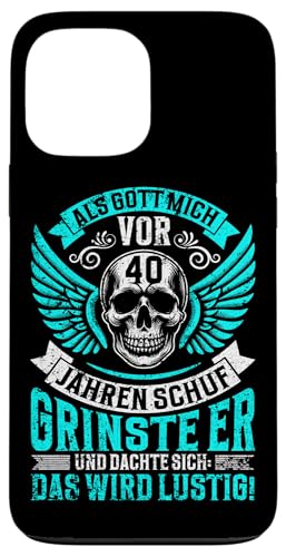 Als Gott mich vor 40 Jahren schuf 40. Geburtstagsfeier Hülle für iPhone 13 Pro Max Als Gott mich vor 40 Jahren schuf 40. Geburtstagsfeier Hülle für iPhone 13 Pro Max von Feier Party 40. Geburtstag Feiern Männer
