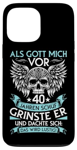 Als Gott mich vor 40 Jahren schuf 40. Geburtstagsfeier Hülle für iPhone 13 Pro Max Als Gott mich vor 40 Jahren schuf 40. Geburtstagsfeier Hülle für iPhone 13 Pro Max von Feier Party 40. Geburtstag Feiern Männer