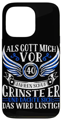 Als Gott mich vor 40 Jahren schuf 40. Geburtstagsfeier Hülle für iPhone 13 Pro Als Gott mich vor 40 Jahren schuf 40. Geburtstagsfeier Hülle für iPhone 13 Pro von Feier Party 40. Geburtstag Feiern Männer