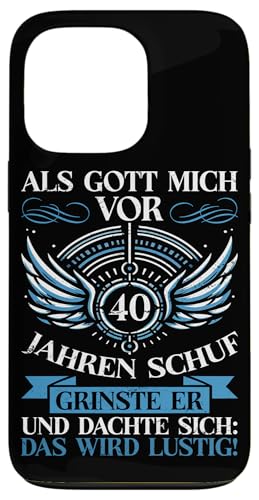 Als Gott mich vor 40 Jahren schuf 40. Geburtstagsfeier Hülle für iPhone 13 Pro Als Gott mich vor 40 Jahren schuf 40. Geburtstagsfeier Hülle für iPhone 13 Pro von Feier Party 40. Geburtstag Feiern Männer