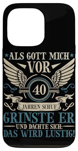 Als Gott mich vor 40 Jahren schuf 40. Geburtstagsfeier Hülle für iPhone 13 Pro Als Gott mich vor 40 Jahren schuf 40. Geburtstagsfeier Hülle für iPhone 13 Pro von Feier Party 40. Geburtstag Feiern Männer
