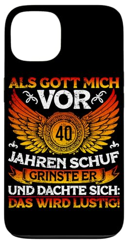 Als Gott mich vor 40 Jahren schuf 40. Geburtstagsfeier Hülle für iPhone 13 Als Gott mich vor 40 Jahren schuf 40. Geburtstagsfeier Hülle für iPhone 13 von Feier Party 40. Geburtstag Feiern Männer