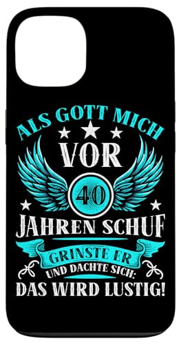 Als Gott mich vor 40 Jahren schuf 40. Geburtstagsfeier Hülle für iPhone 13 Als Gott mich vor 40 Jahren schuf 40. Geburtstagsfeier Hülle für iPhone 13 von Feier Party 40. Geburtstag Feiern Männer