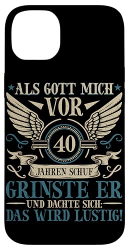 Als Gott mich vor 40 Jahren schuf 40. Geburtstagsfeier Hülle für iPhone 14 Plus Als Gott mich vor 40 Jahren schuf 40. Geburtstagsfeier Hülle für iPhone 14 Plus von Feier Party 40. Geburtstag Feiern Männer