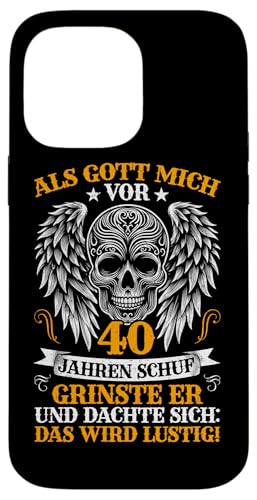 Als Gott mich vor 40 Jahren schuf 40. Geburtstagsfeier Hülle für iPhone 14 Pro Max Als Gott mich vor 40 Jahren schuf 40. Geburtstagsfeier Hülle für iPhone 14 Pro Max von Feier Party 40. Geburtstag Feiern Männer