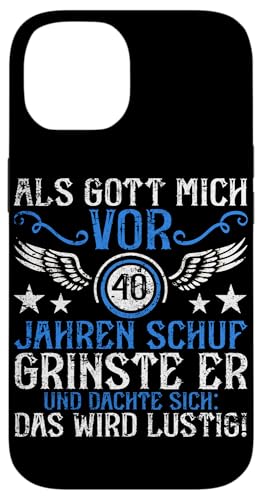 Als Gott mich vor 40 Jahren schuf 40. Geburtstagsfeier Hülle für iPhone 14 Als Gott mich vor 40 Jahren schuf 40. Geburtstagsfeier Hülle für iPhone 14 von Feier Party 40. Geburtstag Feiern Männer