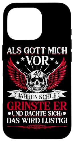 Als Gott mich vor 40 Jahren schuf 40. Geburtstagsfeier Hülle für iPhone 16 Pro Als Gott mich vor 40 Jahren schuf 40. Geburtstagsfeier Hülle für iPhone 16 Pro von Feier Party 40. Geburtstag Feiern Männer