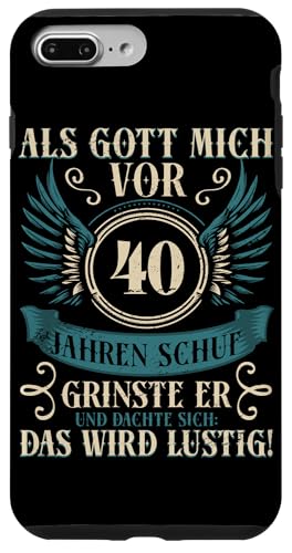 Als Gott mich vor 40 Jahren schuf 40. Geburtstagsfeier Hülle für iPhone 7 Plus/8 Plus Als Gott mich vor 40 Jahren schuf 40. Geburtstagsfeier Hülle für iPhone 7 Plus/8 Plus von Feier Party 40. Geburtstag Feiern Männer