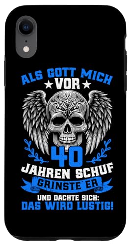 Als Gott mich vor 40 Jahren schuf 40. Geburtstagsfeier Hülle für iPhone XR Als Gott mich vor 40 Jahren schuf 40. Geburtstagsfeier Hülle für iPhone XR von Feier Party 40. Geburtstag Feiern Männer