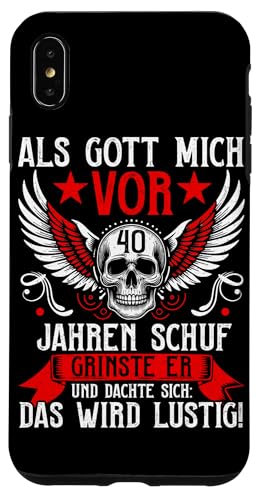 Als Gott mich vor 40 Jahren schuf 40. Geburtstagsfeier Hülle für iPhone XS Max Als Gott mich vor 40 Jahren schuf 40. Geburtstagsfeier Hülle für iPhone XS Max von Feier Party 40. Geburtstag Feiern Männer
