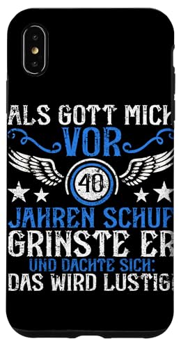 Als Gott mich vor 40 Jahren schuf 40. Geburtstagsfeier Hülle für iPhone XS Max Als Gott mich vor 40 Jahren schuf 40. Geburtstagsfeier Hülle für iPhone XS Max von Feier Party 40. Geburtstag Feiern Männer