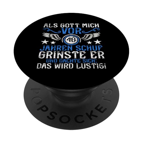 Als Gott mich vor 40 Jahren schuf 40. Geburtstagsfeier PopSockets Klebender PopGrip Als Gott mich vor 40 Jahren schuf 40. Geburtstagsfeier PopSockets Klebender PopGrip von Feier Party 40. Geburtstag Feiern Männer