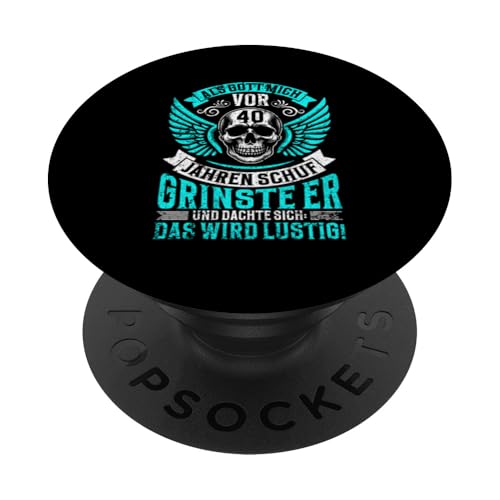 Als Gott mich vor 40 Jahren schuf 40. Geburtstagsfeier PopSockets Klebender PopGrip Als Gott mich vor 40 Jahren schuf 40. Geburtstagsfeier PopSockets Klebender PopGrip von Feier Party 40. Geburtstag Feiern Männer
