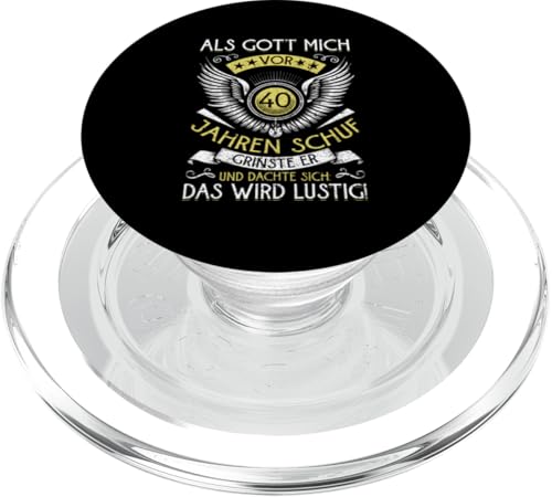 Als Gott mich vor 40 Jahren schuf 40. Geburtstagsfeier PopSockets PopGrip für MagSafe Als Gott mich vor 40 Jahren schuf 40. Geburtstagsfeier PopSockets PopGrip für MagSafe von Feier Party 40. Geburtstag Feiern Männer