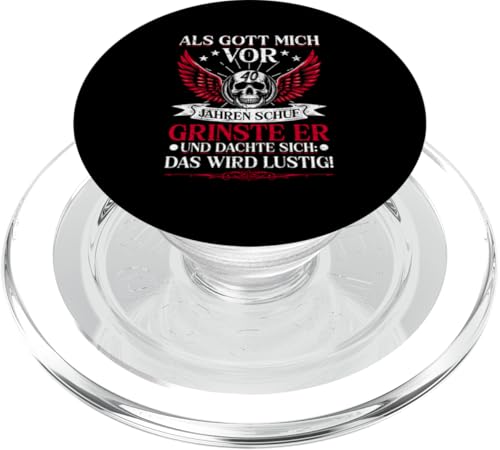 Als Gott mich vor 40 Jahren schuf 40. Geburtstagsfeier PopSockets PopGrip für MagSafe Als Gott mich vor 40 Jahren schuf 40. Geburtstagsfeier PopSockets PopGrip für MagSafe von Feier Party 40. Geburtstag Feiern Männer