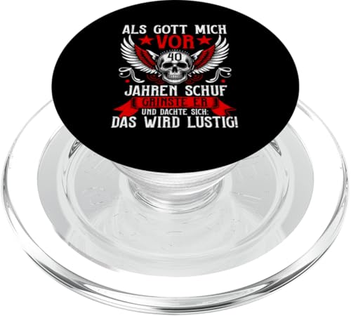 Als Gott mich vor 40 Jahren schuf 40. Geburtstagsfeier PopSockets PopGrip für MagSafe Als Gott mich vor 40 Jahren schuf 40. Geburtstagsfeier PopSockets PopGrip für MagSafe von Feier Party 40. Geburtstag Feiern Männer