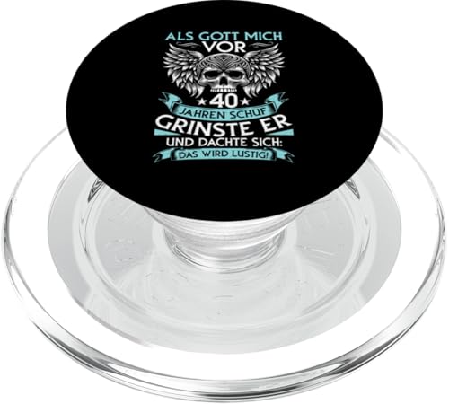 Als Gott mich vor 40 Jahren schuf 40. Geburtstagsfeier PopSockets PopGrip für MagSafe Als Gott mich vor 40 Jahren schuf 40. Geburtstagsfeier PopSockets PopGrip für MagSafe von Feier Party 40. Geburtstag Feiern Männer