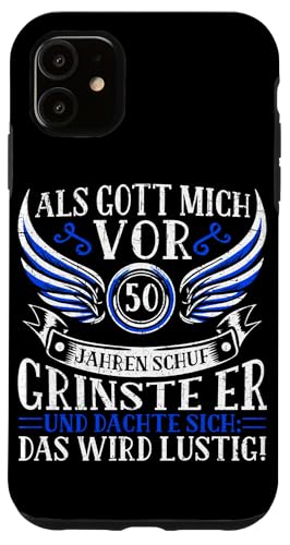 Als Gott mich vor 50 Jahren schuf 50. Geburtstagsfeier Hülle für iPhone 11 Als Gott mich vor 50 Jahren schuf 50. Geburtstagsfeier Hülle für iPhone 11 von Feier Party 50. Geburtstag Feiern Männer