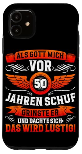 Als Gott mich vor 50 Jahren schuf 50. Geburtstagsfeier Hülle für iPhone 11 Als Gott mich vor 50 Jahren schuf 50. Geburtstagsfeier Hülle für iPhone 11 von Feier Party 50. Geburtstag Feiern Männer