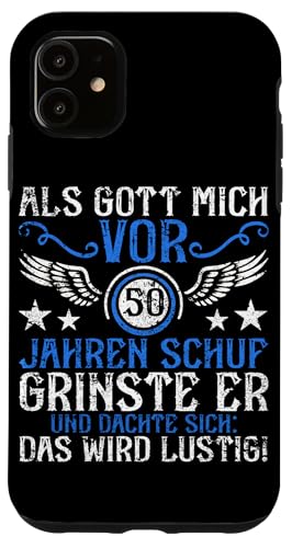 Als Gott mich vor 50 Jahren schuf 50. Geburtstagsfeier Hülle für iPhone 11 Als Gott mich vor 50 Jahren schuf 50. Geburtstagsfeier Hülle für iPhone 11 von Feier Party 50. Geburtstag Feiern Männer