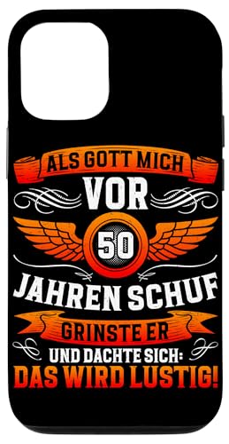 Als Gott mich vor 50 Jahren schuf 50. Geburtstagsfeier Hülle für iPhone 12/12 Pro Als Gott mich vor 50 Jahren schuf 50. Geburtstagsfeier Hülle für iPhone 12/12 Pro von Feier Party 50. Geburtstag Feiern Männer